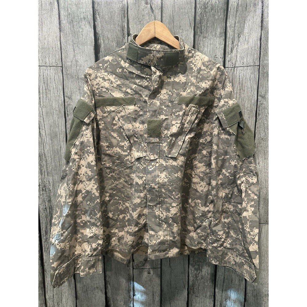 US Army ACU Jacket Mens Medium Short Digital Camo Combat Uniform Coat Ripstop